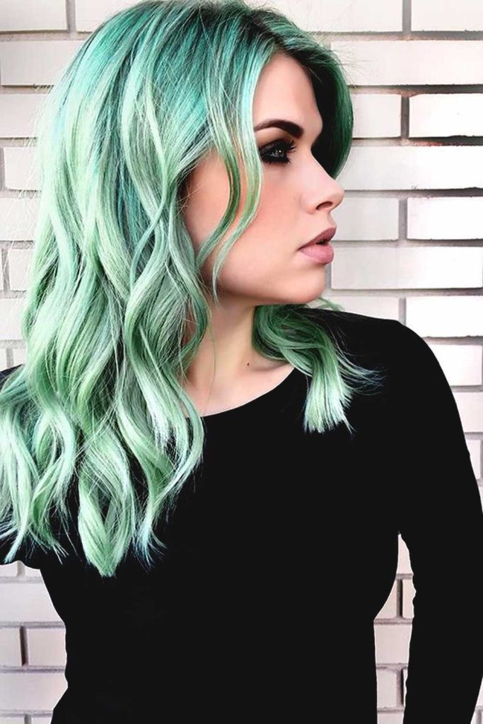 Minty Green Hair