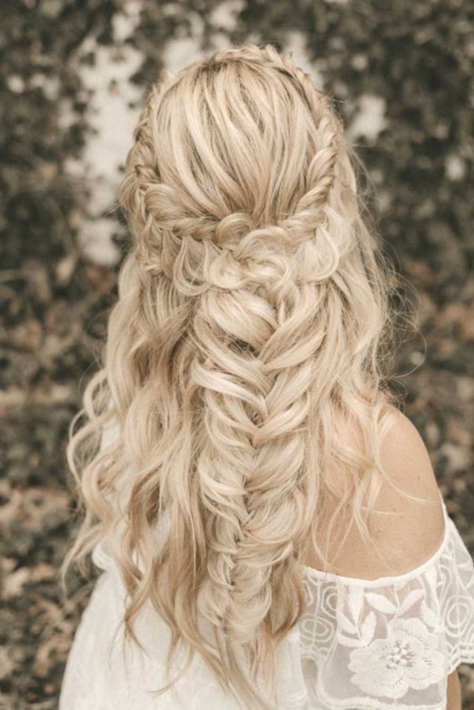 Wavy Boho Fishtail Braid